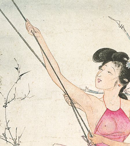 浪卡子-胡也佛的仕女画和最知名的金瓶梅秘戏图